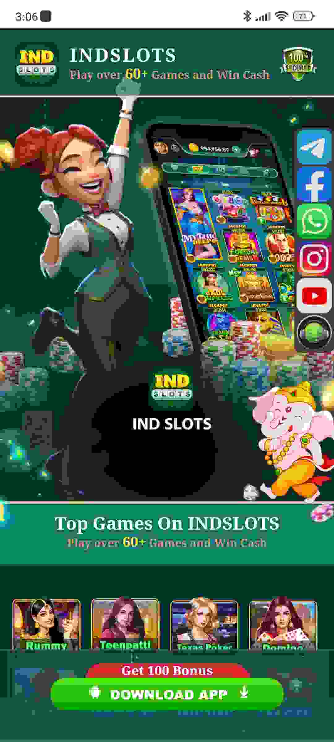 IND Slots APK Launch Details