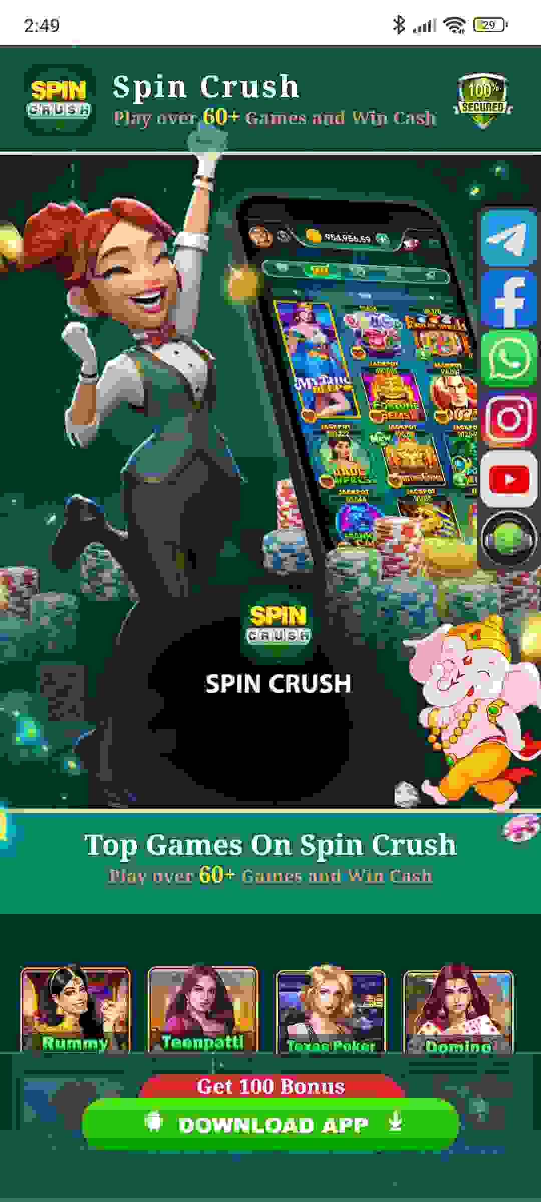 Spin Crush APK Launch Details