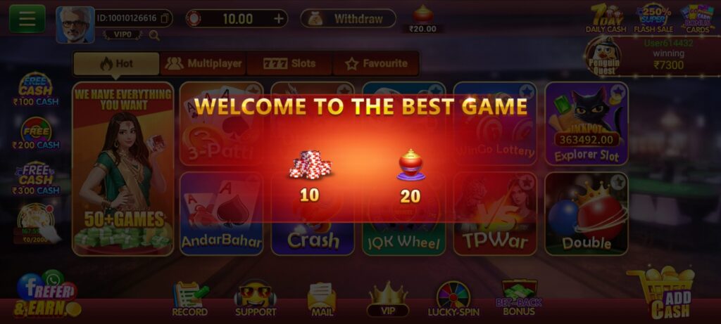 Big Daddy Casino APK Welcome Bonus