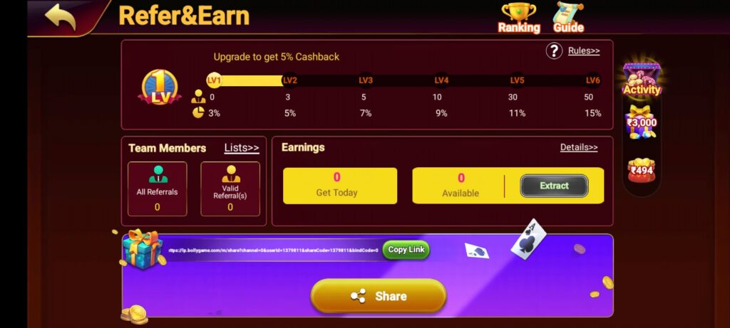 Bolly Game APK Refer & Earn