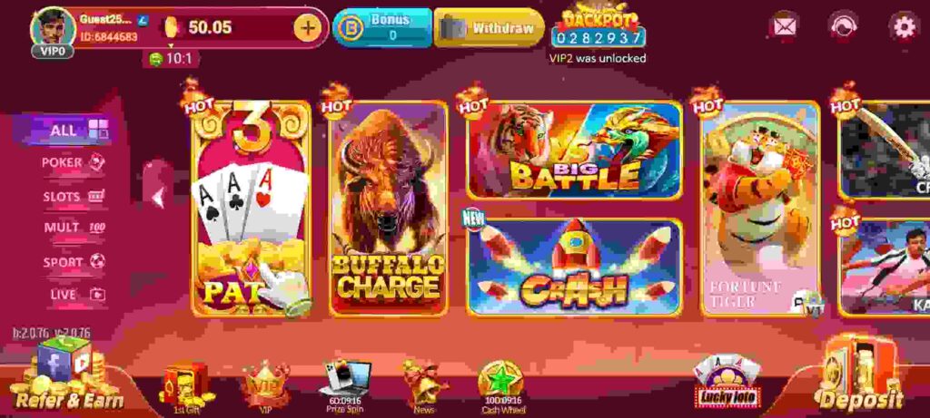 How Many Games are There in Vegas Casino APK?