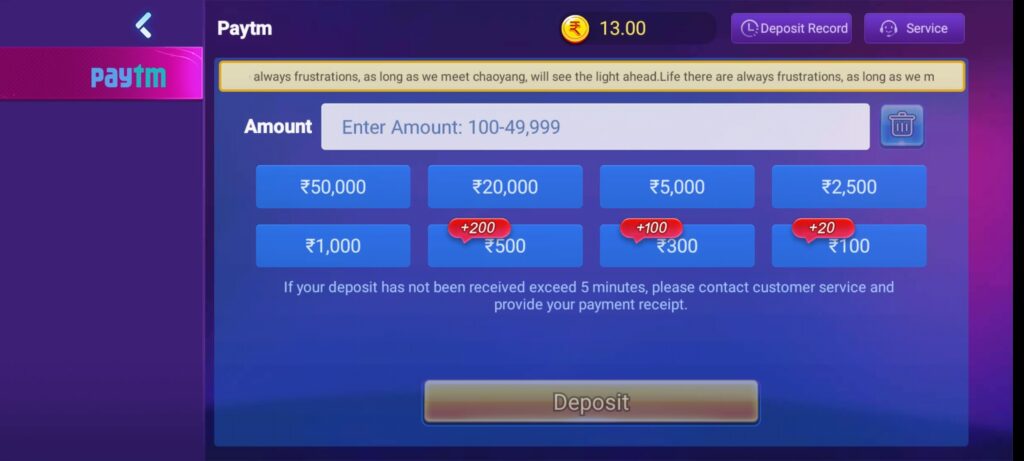 How To Deposit Money in Osom Casino APK?