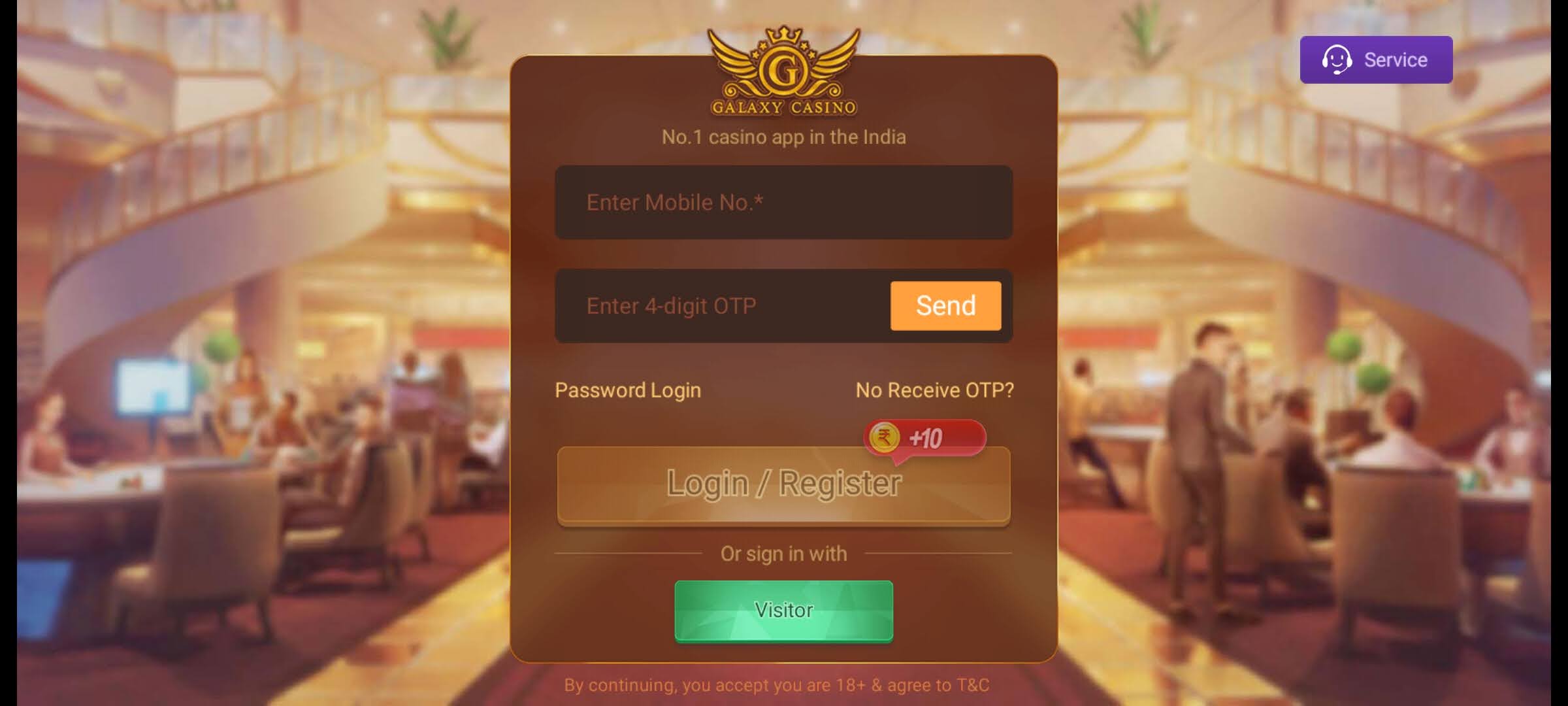 How To Login Mobile No. in Osom Casino APK?