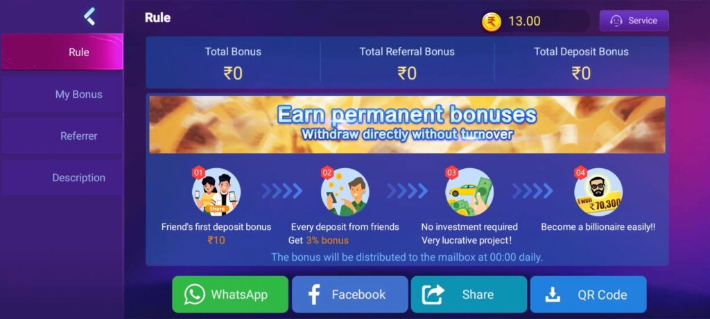 How To Refer & Earn in Osom Casino APK?