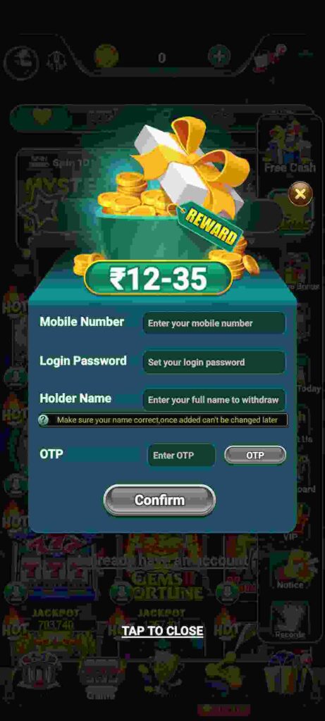 How To Register in GOGO RUMMY APK