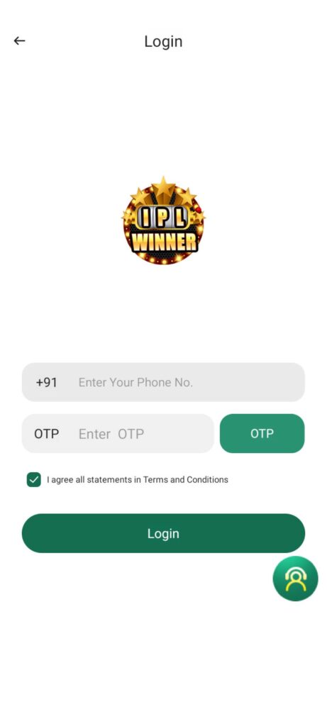 How To Login Mobile Number in IPL Winner APK?