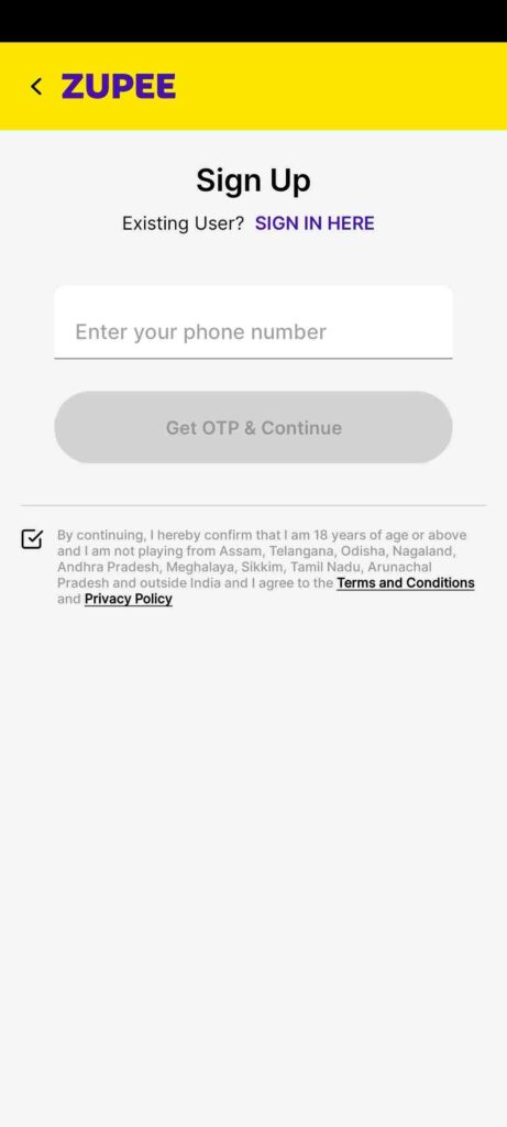 How To Register/Login Zupee APK?